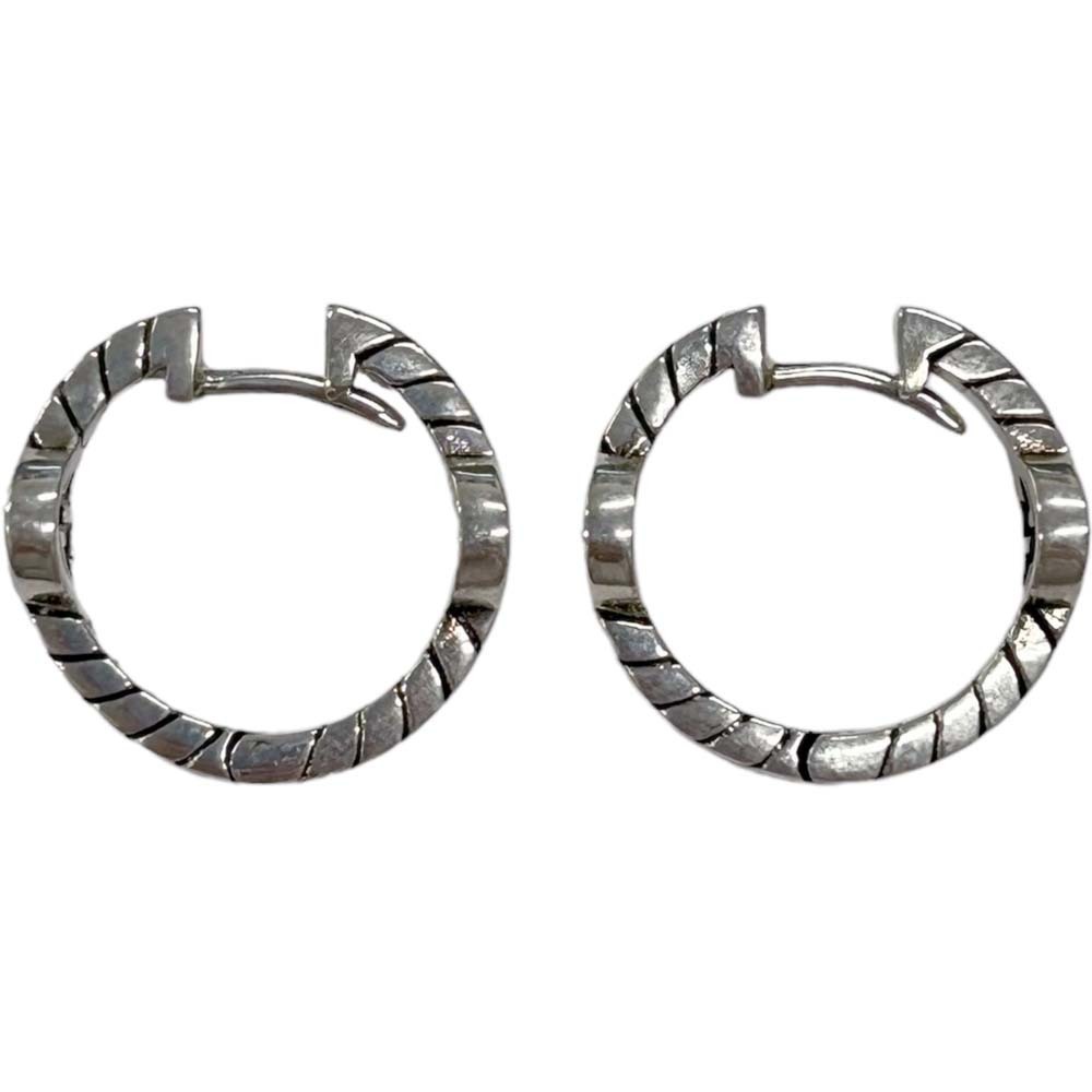 Gucci Interlocking Hoop Earrings Silver - image 6